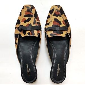Liz Claiborne Flex Leopard Mule